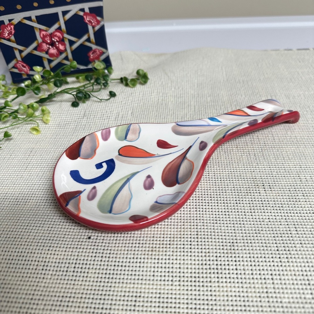 Anthropologie Tivoli Monogram Spoon Rest Letter "G"